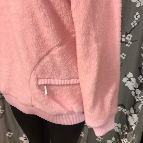 NWT JUICY COUTURE Pink Sherpa Pullover Jacket Coat - Picture 5 of 8
